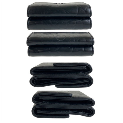 Chanel Vintage Camellia Lambskin Compact Wallet