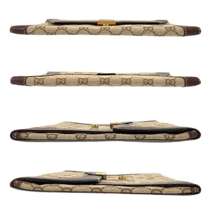 Gucci Brown Leather Clutch Bag