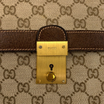 Gucci Brown Leather Clutch Bag