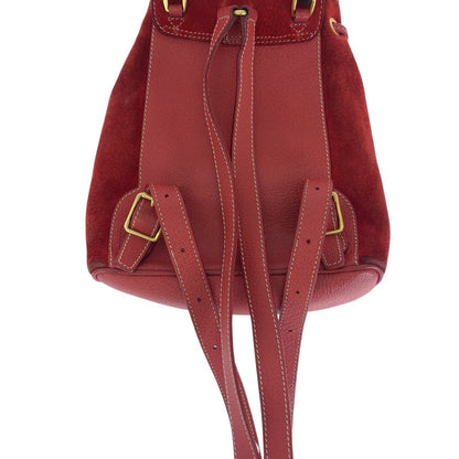 Gucci Bamboo Suede Leather Backpack