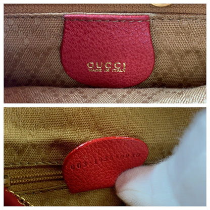 Gucci Bamboo Suede Leather Backpack