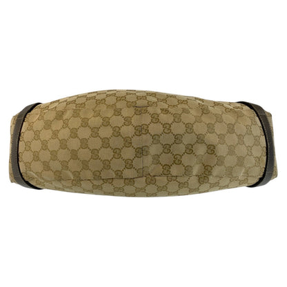 Gucci Abbey GG Canvas Leather Tote Shoulder Bag