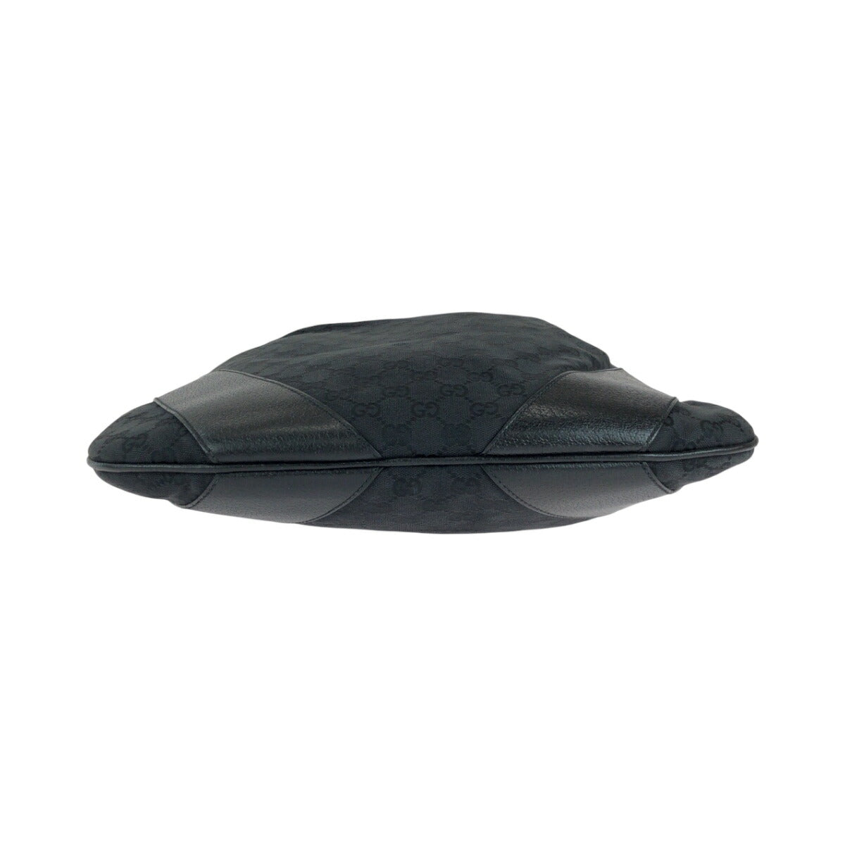 Gucci Black GG Canvas Hobo Shoulder Bag