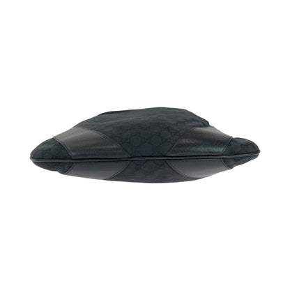 Gucci Black GG Canvas Hobo Shoulder Bag
