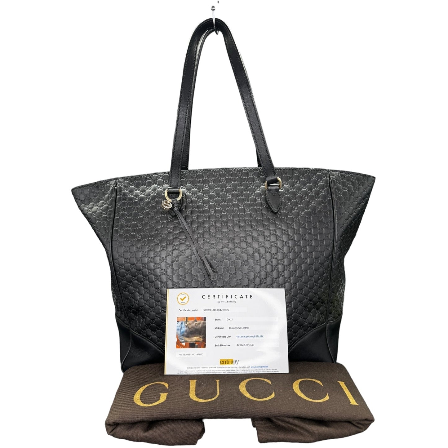 Gucci Bree Guccissima Medium Leather Tote