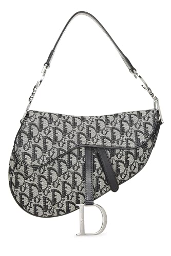 Dior, Black Trotter Canvas Double Saddle Bag, Black