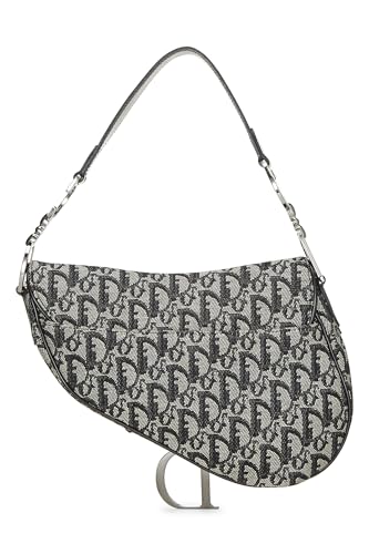 Dior, Black Trotter Canvas Double Saddle Bag, Black