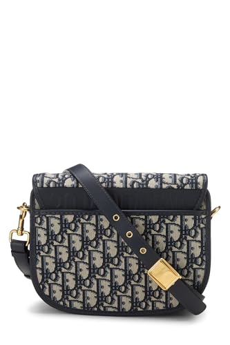 Dior, Navy Oblique Jacquard Bobby Flap Medium, Navy