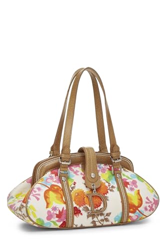 Dior, Multicolor Floral Canvas Handbag, Multi