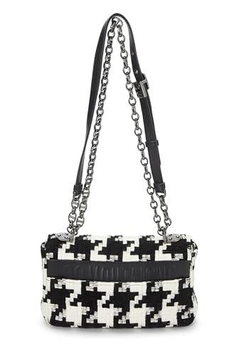 Dior, Multicolor Houndstooth Canvas Caro Bag Small, Black