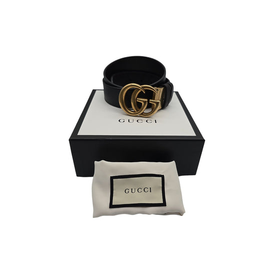 Gucci Calfskin Double G 37mm Reversible Belt
