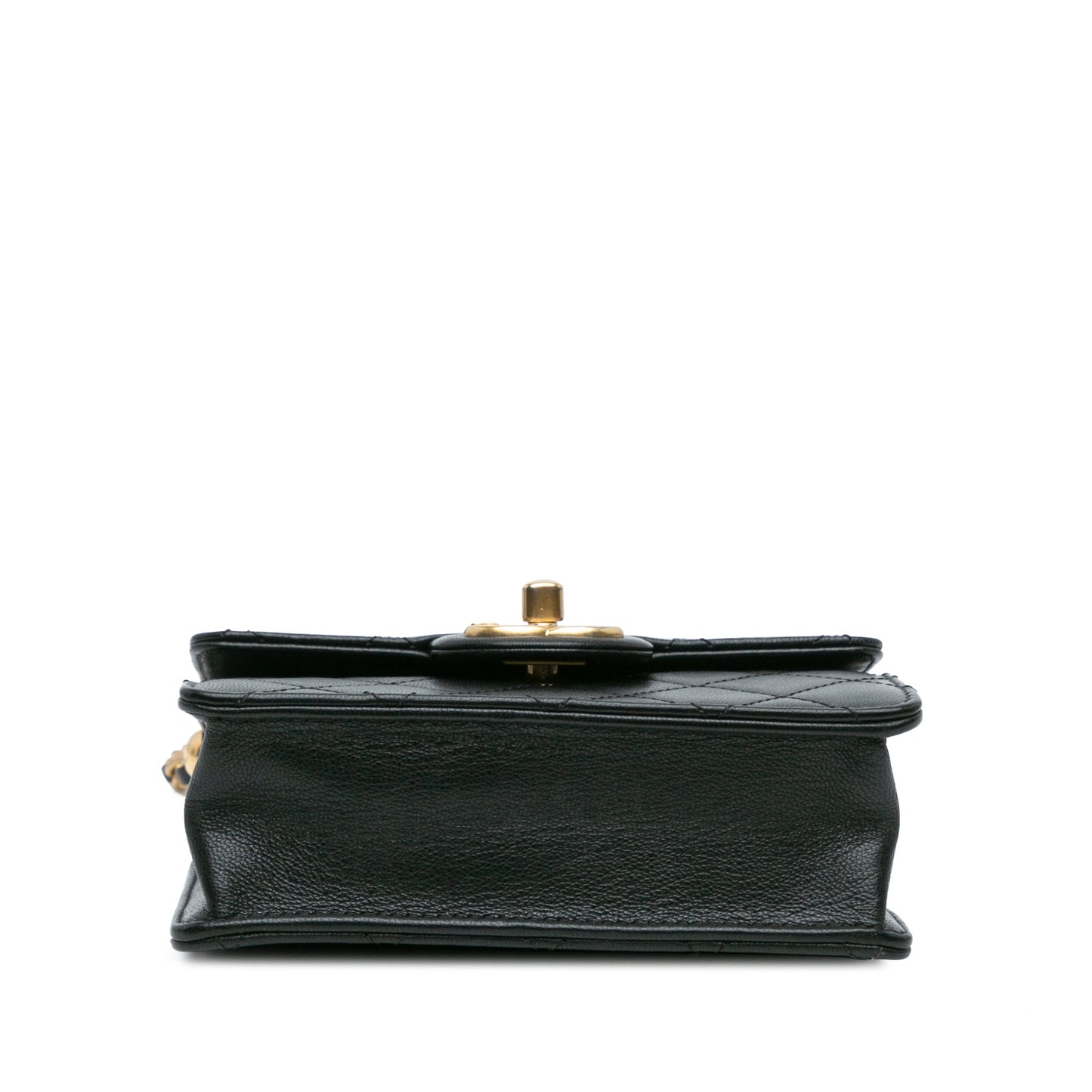 Black Chanel Small Lambskin Chic Pearls Flap Crossbody Bag