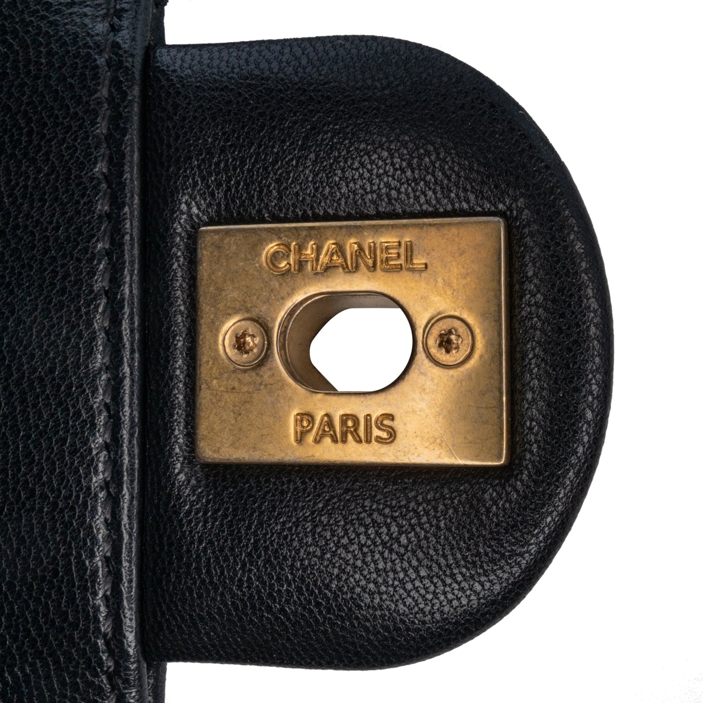 Black Chanel Small Lambskin Chic Pearls Flap Crossbody Bag