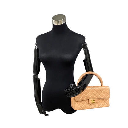 Chanel CC Matelasse Top Handle Bag Leather Handbag in New Condition