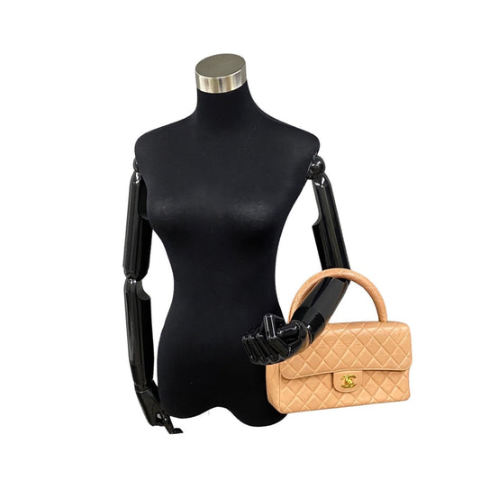 Chanel CC Matelasse Top Handle Bag Leather Handbag in New Condition