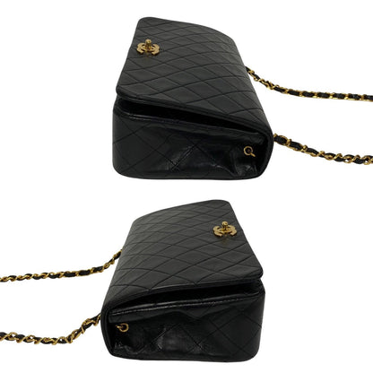 Chanel CC Quilted Leather Full Flap Bag Leather Crossbody Bag