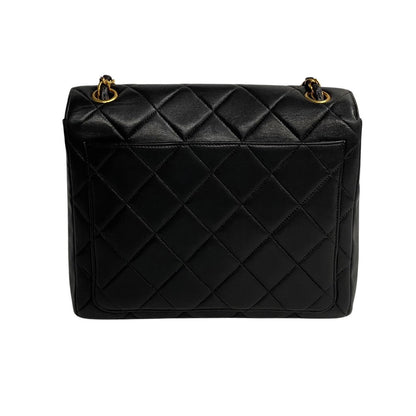 Chanel CC Quilted Leather Chain Crossbody Bag Leather Crossbody Bag