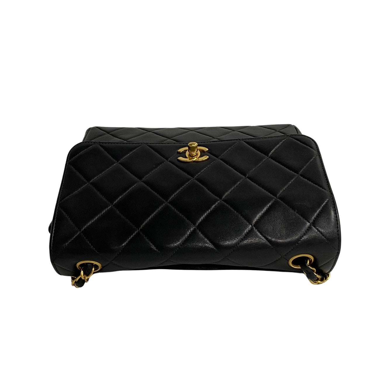 Chanel CC Quilted Leather Chain Crossbody Bag Leather Crossbody Bag