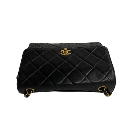 Chanel CC Quilted Leather Chain Crossbody Bag Leather Crossbody Bag