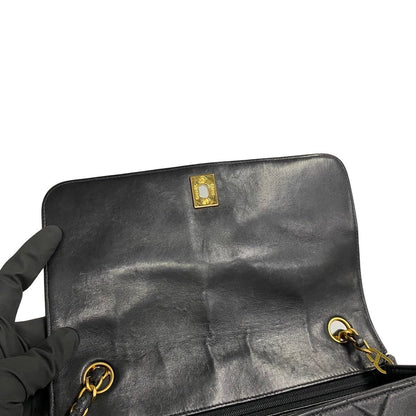 Chanel CC Quilted Leather Chain Crossbody Bag Leather Crossbody Bag