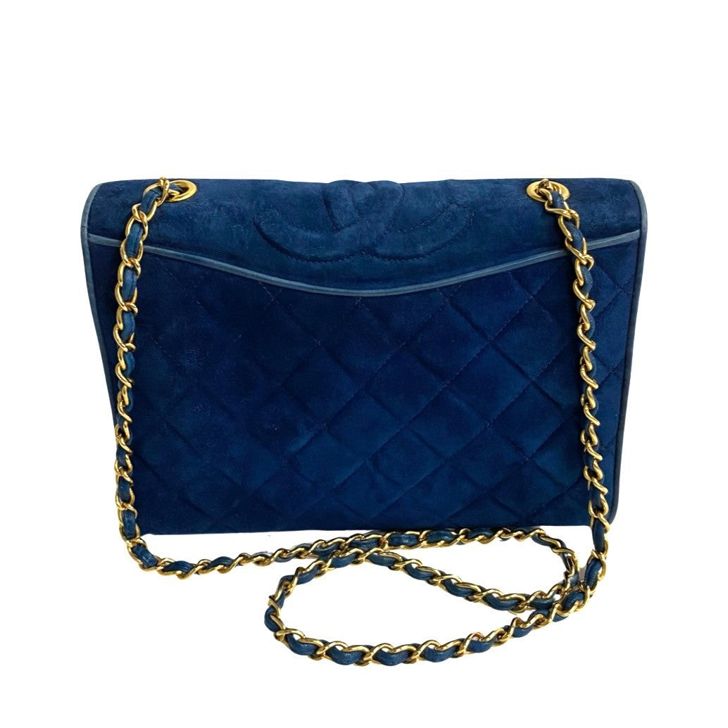 Chanel CC Suede Chain Shoulder Bag Suede Shoulder Bag 02493 in New Condition