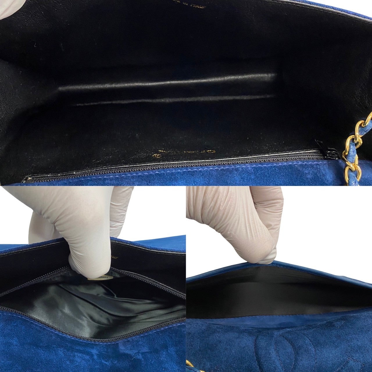 Chanel CC Suede Chain Shoulder Bag Suede Shoulder Bag 02493 in New Condition