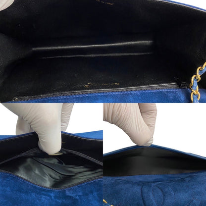 Chanel CC Suede Chain Shoulder Bag Suede Shoulder Bag 02493 in New Condition