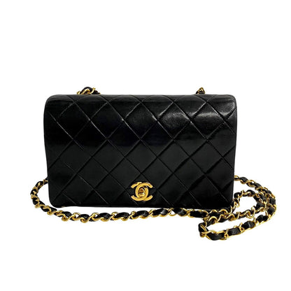 Chanel Mini CC Quilted Leather Full Flap Bag Leather Crossbody Bag
