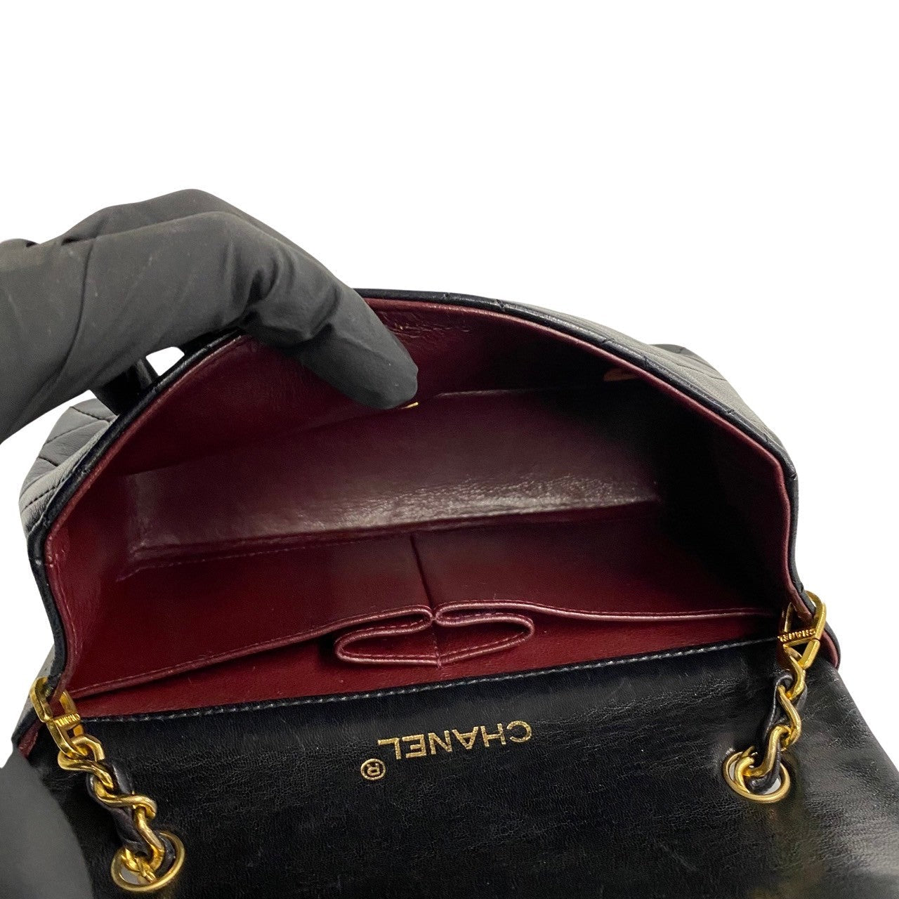 Chanel Mini CC Quilted Leather Full Flap Bag Leather Crossbody Bag