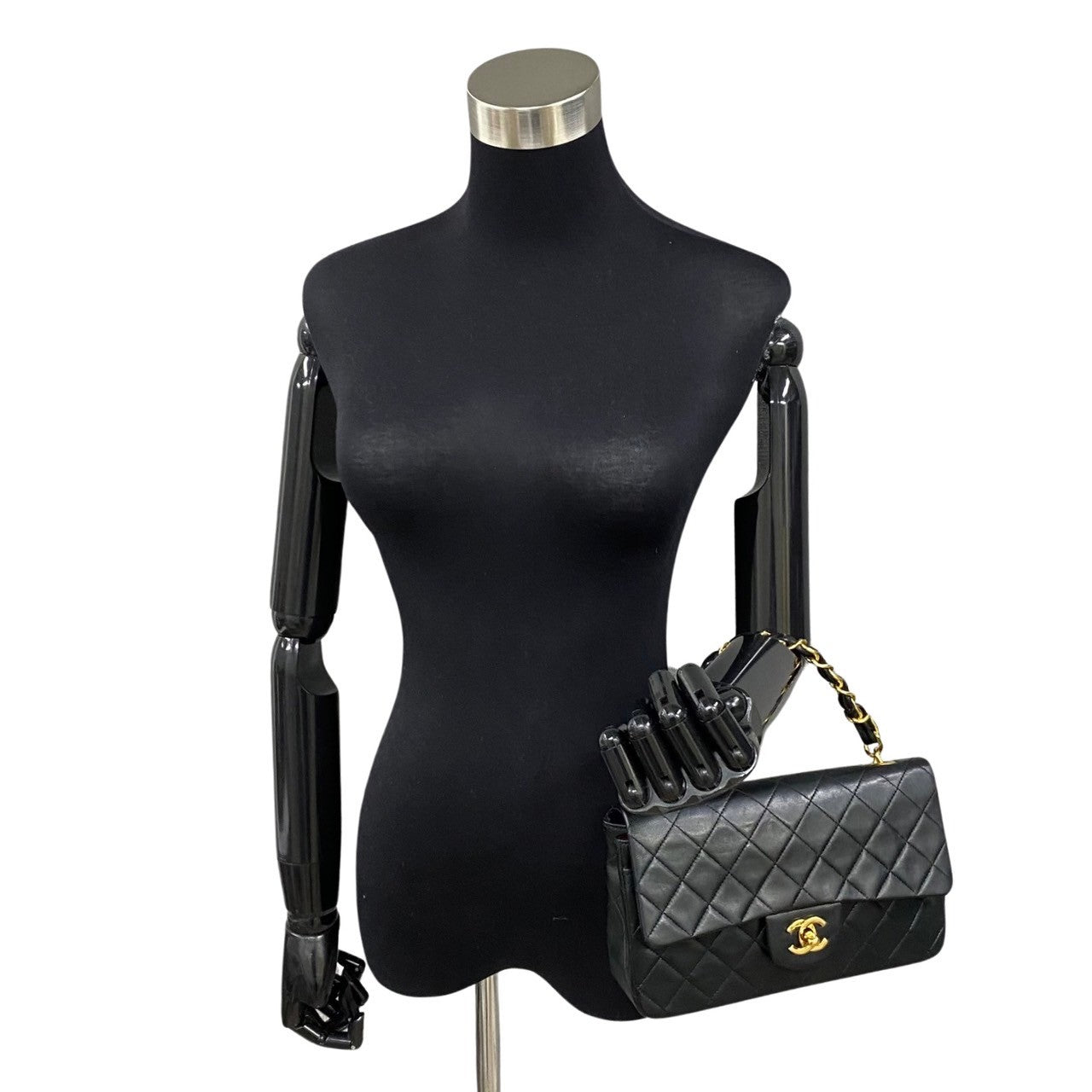 Chanel CC Matelasse Flap Top Handle Bag  Leather Handbag in New Condition