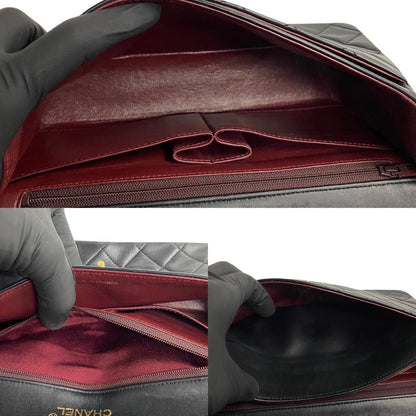 Chanel CC Matelasse Flap Top Handle Bag  Leather Handbag in New Condition