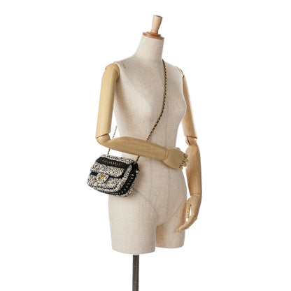 Chanel Sac Raffia Braided with Love Flap