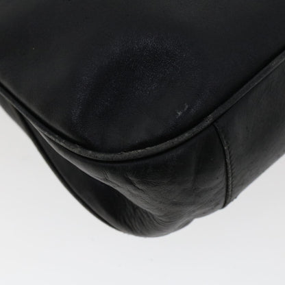GUCCI Bamboo Shoulder Bag Leather 2way Black  46000