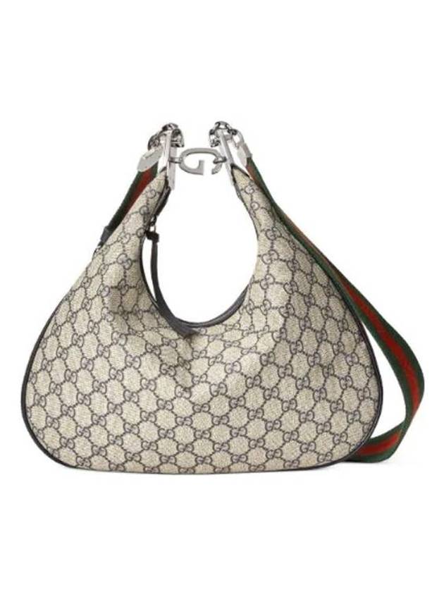 Gucci Attache Large Shoulder Bag Beige