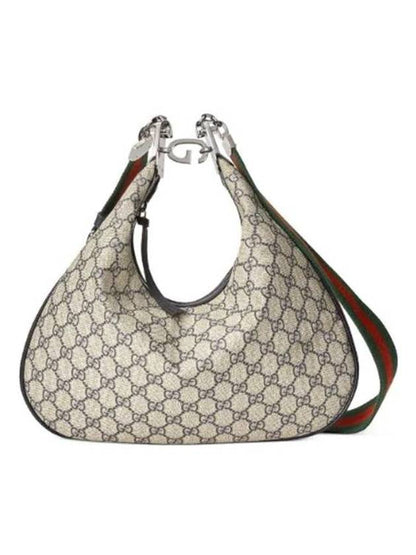 Gucci Attache Large Shoulder Bag Beige