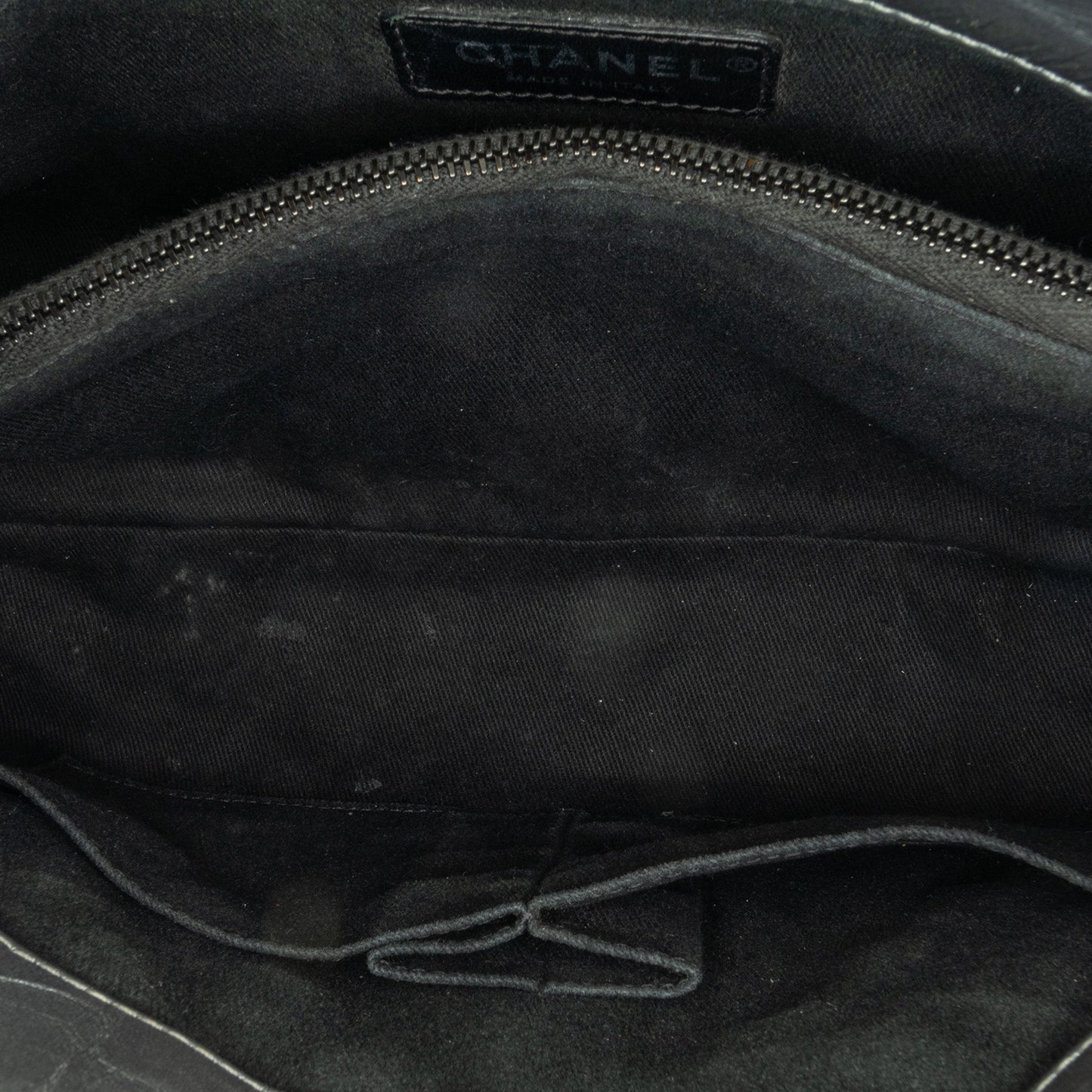 Gray Chanel Small Quilted Aged Calfskin Coco Satchel
