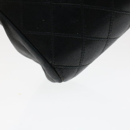 CHANEL Pouch Lamb Skin Black CC 47074