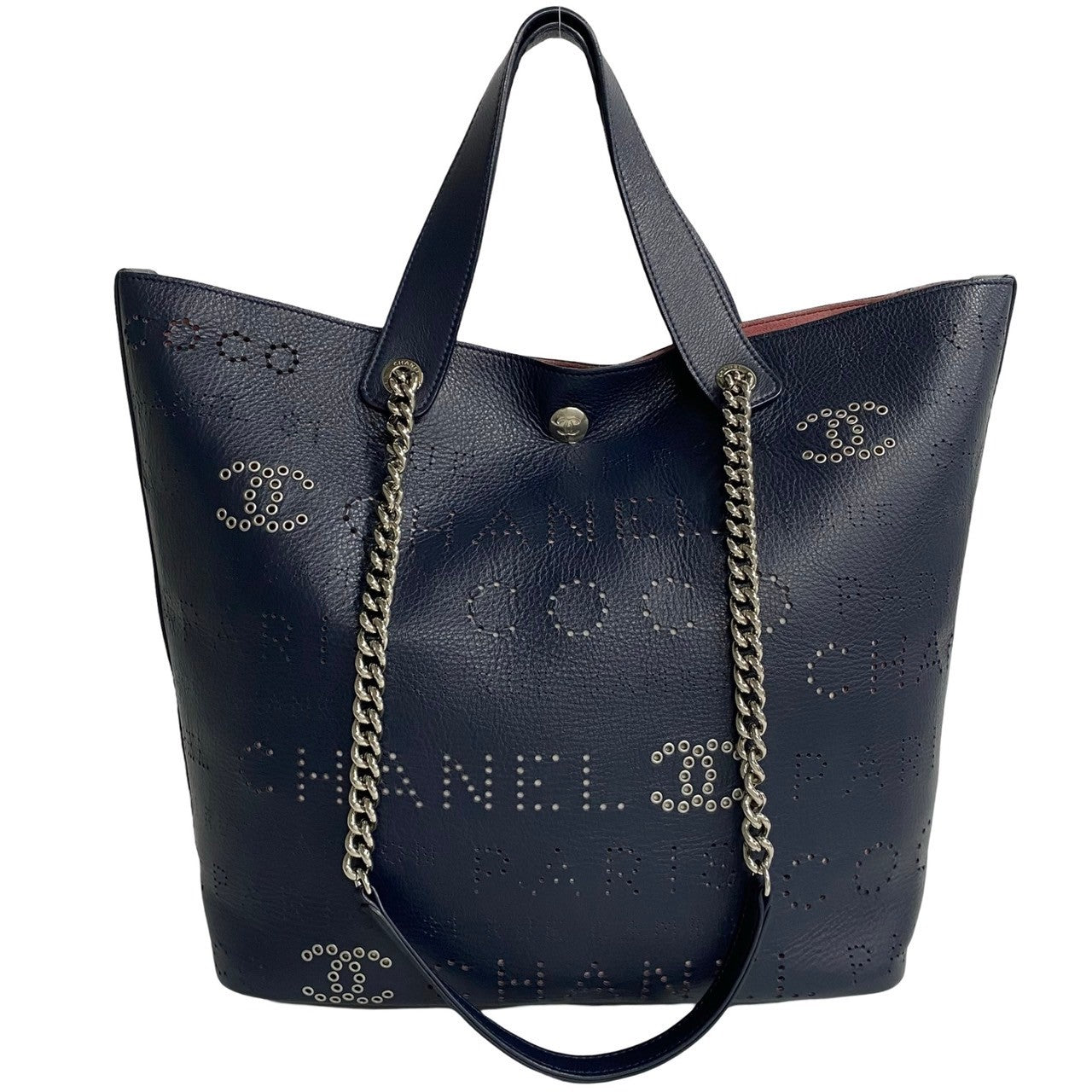 Chanel CC Logo Eyelets Bag  Leather Tote Bag in New Condition