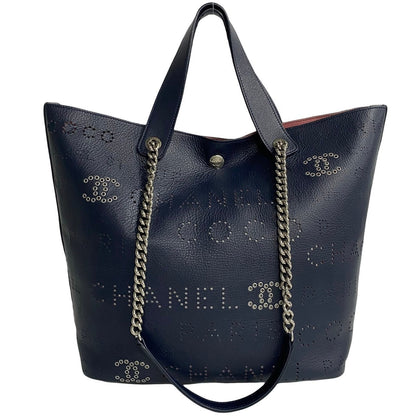 Chanel CC Logo Eyelets Bag  Leather Tote Bag in New Condition