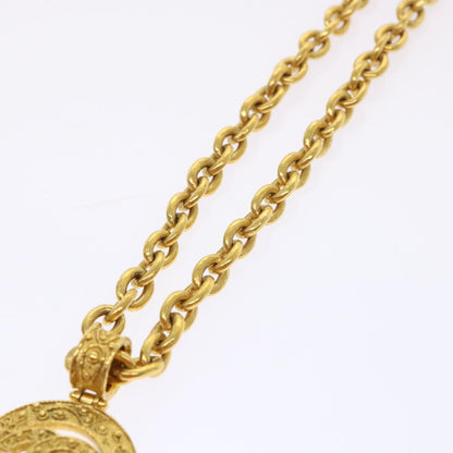 CHANEL Chain Necklace Gold Tone CC 47582A