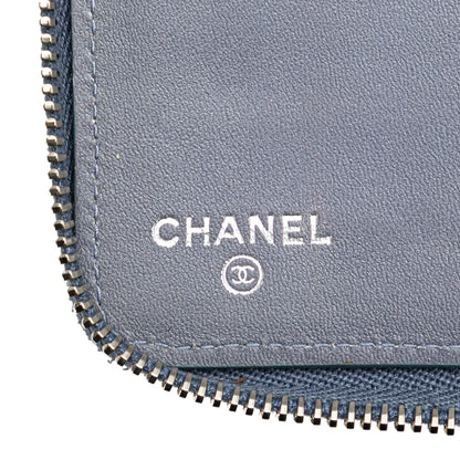Chanel Sac CC Quilted Lambskin Zip Around Wallet