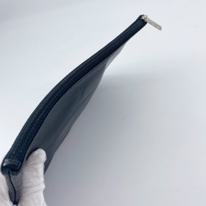 Chanel Black Leather Clutch