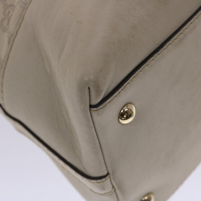 GUCCI  Shima Shoulder Bag Leather White 002404  49070