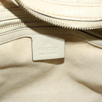 GUCCI  Shima Shoulder Bag Leather White 002404  49070