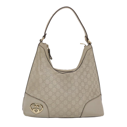 GUCCI  Shima Shoulder Bag Leather White 002404  49070
