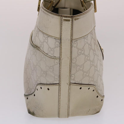 GUCCI  Shima Tote Bag Leather White  49072