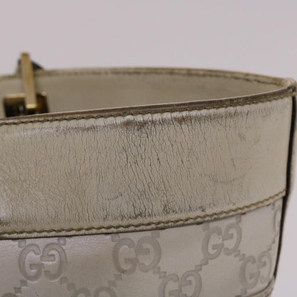 GUCCI  Shima Tote Bag Leather White  49072