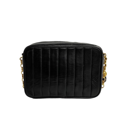 Chanel CC Vertical Quilted Flap Camera Bag  Leather Crossbody Bag
