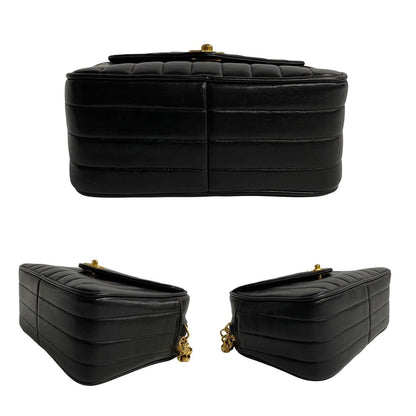 Chanel CC Vertical Quilted Flap Camera Bag  Leather Crossbody Bag