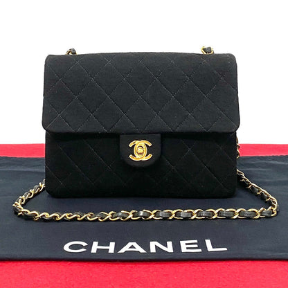 Chanel CC Satin Flap Crossbody Bag  Canvas Crossbody Bag